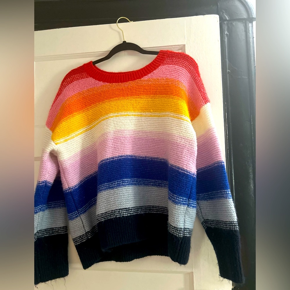 Old Navy Rainbow Striped Sweater Large